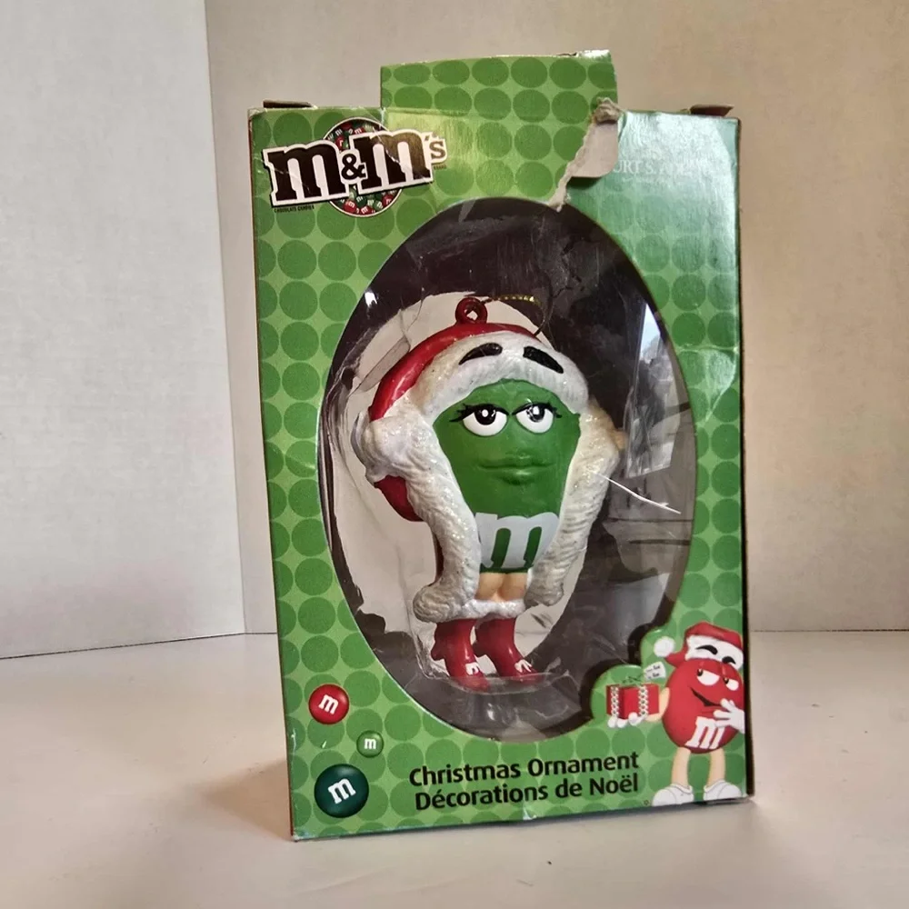 Kurt S. Adler M&M's Christmas ornament Green M&M Santa hat - Picture 3 of 3